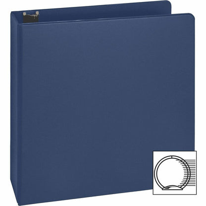 Business Source Basic Round Ring Binders - 2" Binder Capacity - Letter - 8 1/2" x 11" Sheet Size - Fastener: Round Ring 