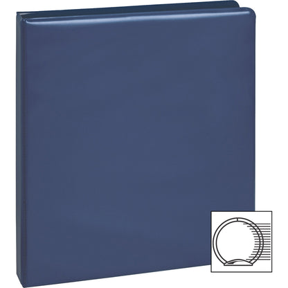 Business Source Basic Round Ring Binders - 1/2" Binder Capacity - Letter - 8 1/2" x 11" Sheet Size - Fastener: Round Rin