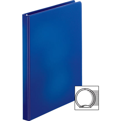 Business Source Basic Round Ring Binders - 1/2" Binder Capacity - Letter - 8 1/2" x 11" Sheet Size - Fastener: Round Rin