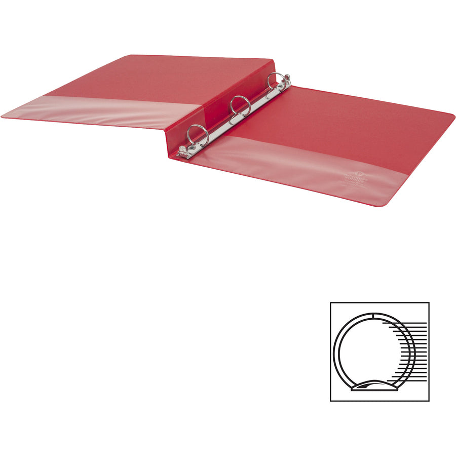 Business Source Basic Round Ring Binders - 1" Binder Capacity - Letter - 8 1/2" x 11" Sheet Size - 225 Sheet Capacity - 