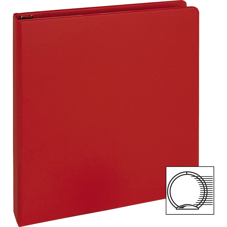Business Source Basic Round Ring Binders - 1" Binder Capacity - Letter - 8 1/2" x 11" Sheet Size - 225 Sheet Capacity - 