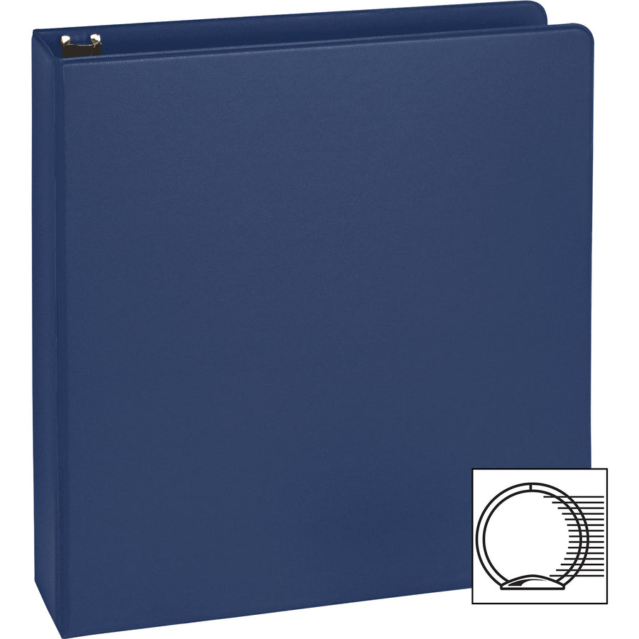 Business Source Basic Round Ring Binders - 1 1/2" Binder Capacity - Letter - 8 1/2" x 11" Sheet Size - 350 Sheet Capacit