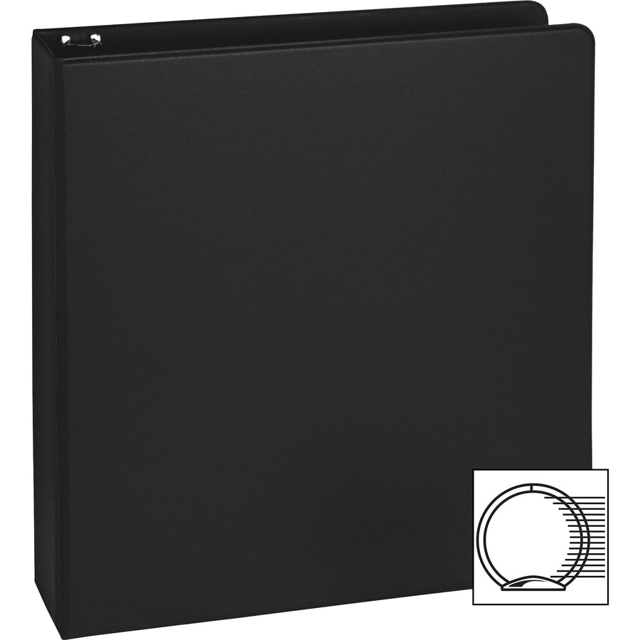 Business Source Basic Round Ring Binders - 1 1/2" Binder Capacity - Letter - 8 1/2" x 11" Sheet Size - 350 Sheet Capacit