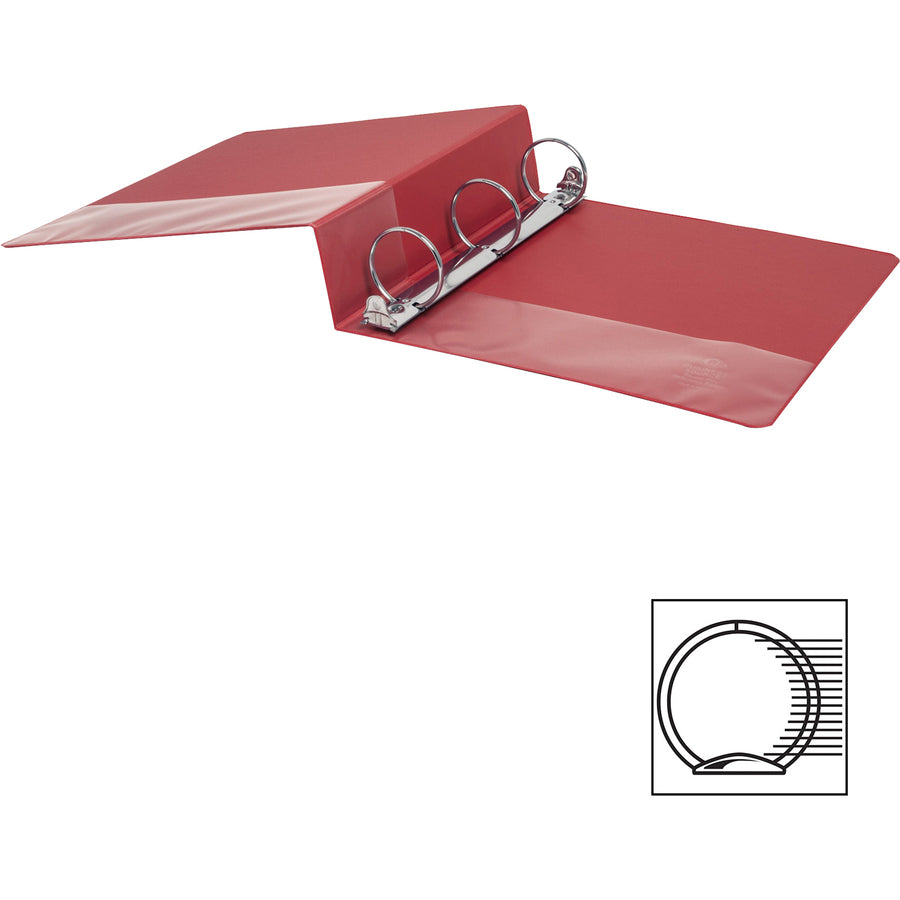 Business Source Basic Round Ring Binders - 2" Binder Capacity - Letter - 8 1/2" x 11" Sheet Size - Fastener: Round Ring 