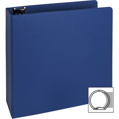 Business Source Basic Round Ring Binders - 3" Binder Capacity - Letter - 8 1/2" x 11" Sheet Size - Fastener: Round Ring 