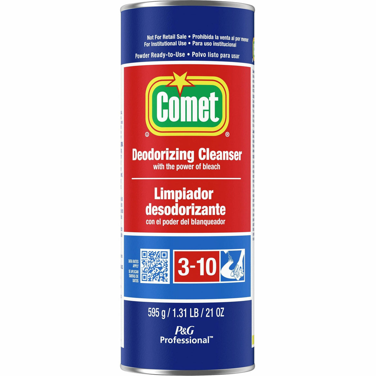 Comet Deodorizing Cleanser - For Hard Surface, Toilet Bowl, Tile, Tub, Sink, Chrome, Stainless Steel, Fiberglass, Marble