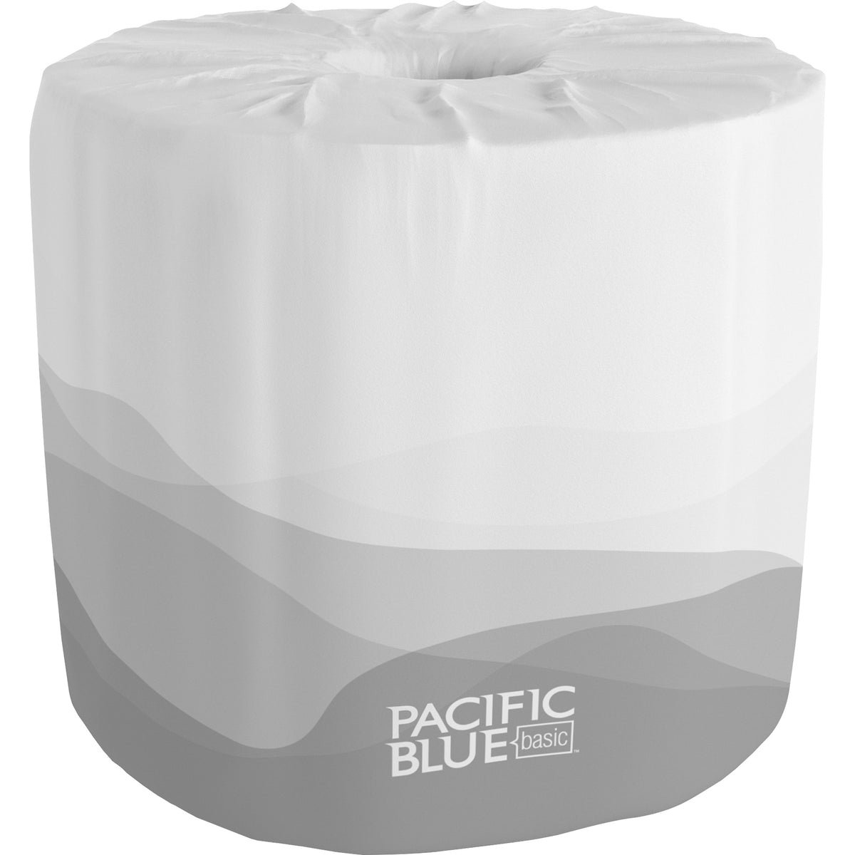 Pacific Blue Basic Basic Standard Roll Toilet Paper by GP Pro - 1 Ply - 4" Width x 4.05" Length - 1210 Sheets/Roll - Whi