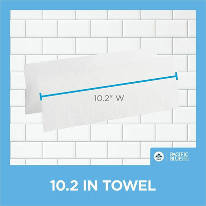 Pacific Blue Ultra Bigfold Premium Recycled Paper Towels - 1 Ply - 10.20" Width x 10.80" Length - White - Paper - 220/Pa