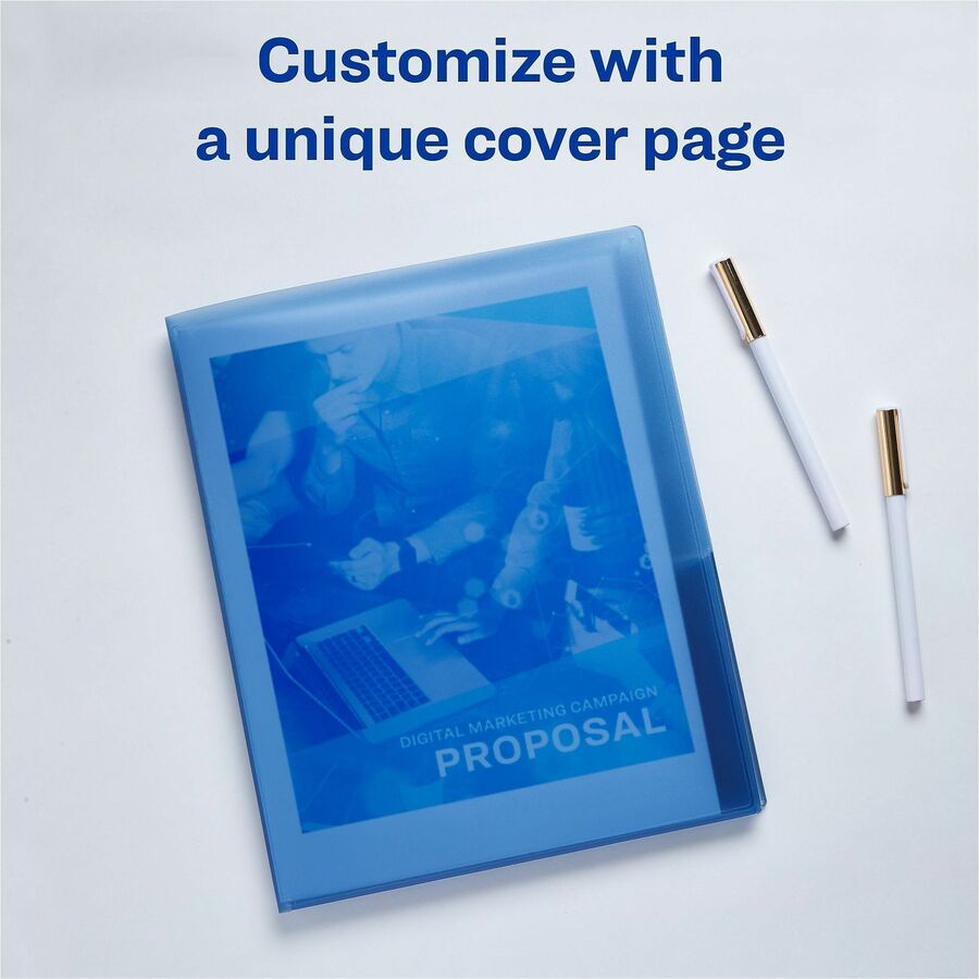 Avery® Flexi-View 47697 Letter Organizer Folder - 8 1/2" x 11" - 150 Sheets Capacity - 6 Internal Pocket - Polypropylene