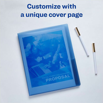Avery® Flexi-View 47697 Letter Organizer Folder - 8 1/2" x 11" - 150 Sheets Capacity - 6 Internal Pocket - Polypropylene