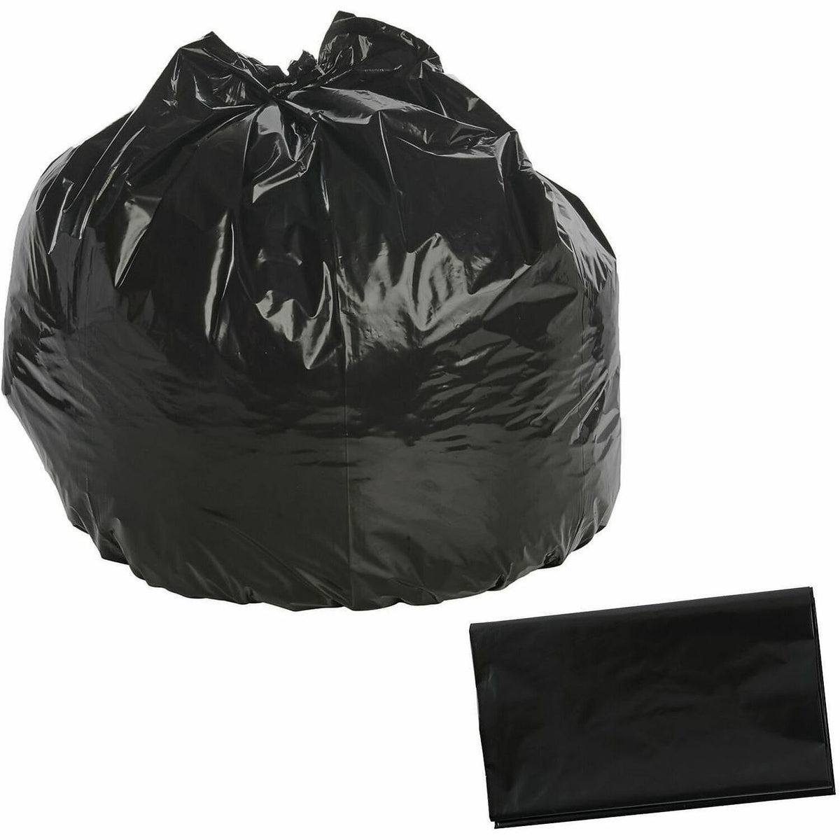 Stout Recycled Content Trash Bags - 45 gal/75 lb Capacity - 48" Length x 40" Width x 1.50 mil (38 Micron) Thickness - Br