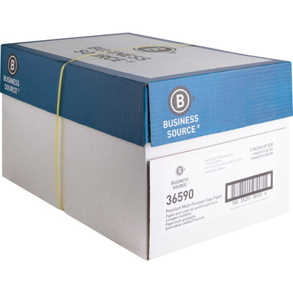 Business Source Premium Multipurpose Copy Paper - White - 92 Brightness - Ledger/Tabloid - 11" x 17" - 20 lb Basis Weigh