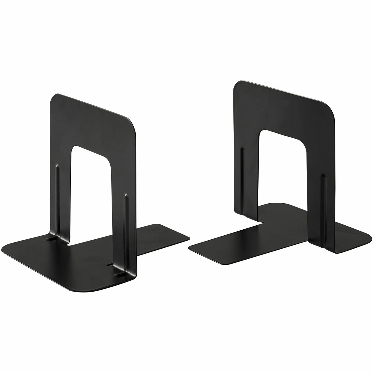Business Source Heavy-gauge Steel Book Supports - 5.25" Height x 5" Width x 4.75" Depth - Desktop - 2 / Pair