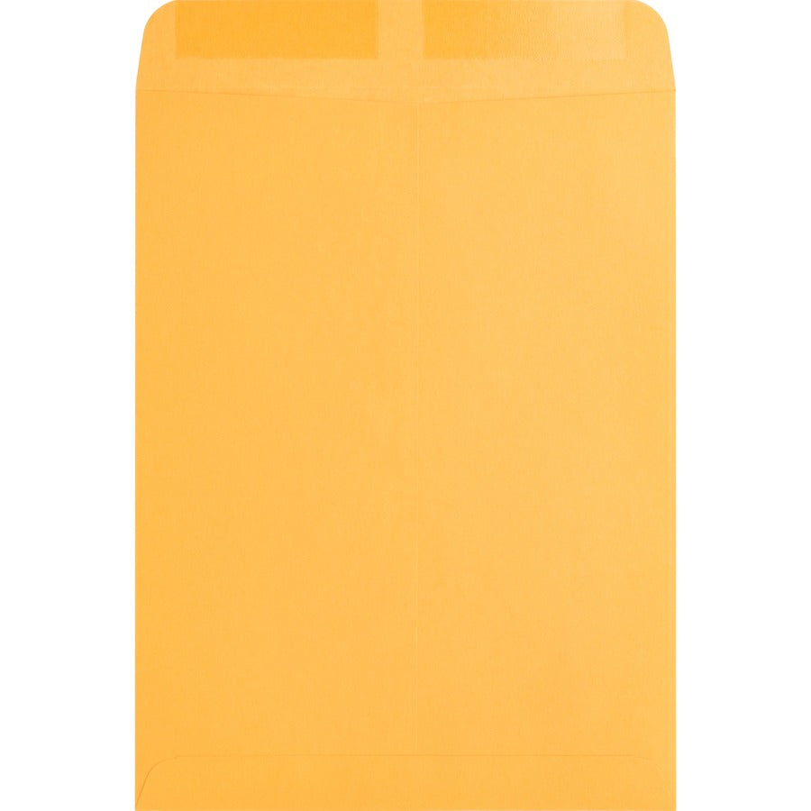 Business Source Kraft Gummed Catalog Envelopes - Catalog - #10 1/2 - 9" Width x 12" Length - 28 lb - Gummed - Kraft - Kr