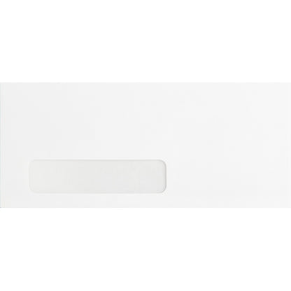 Business Source Economical No. 10 Window Envelope - Single Window - #10 - 9 1/2" Width x 4 1/8" Length - 24 lb - White -