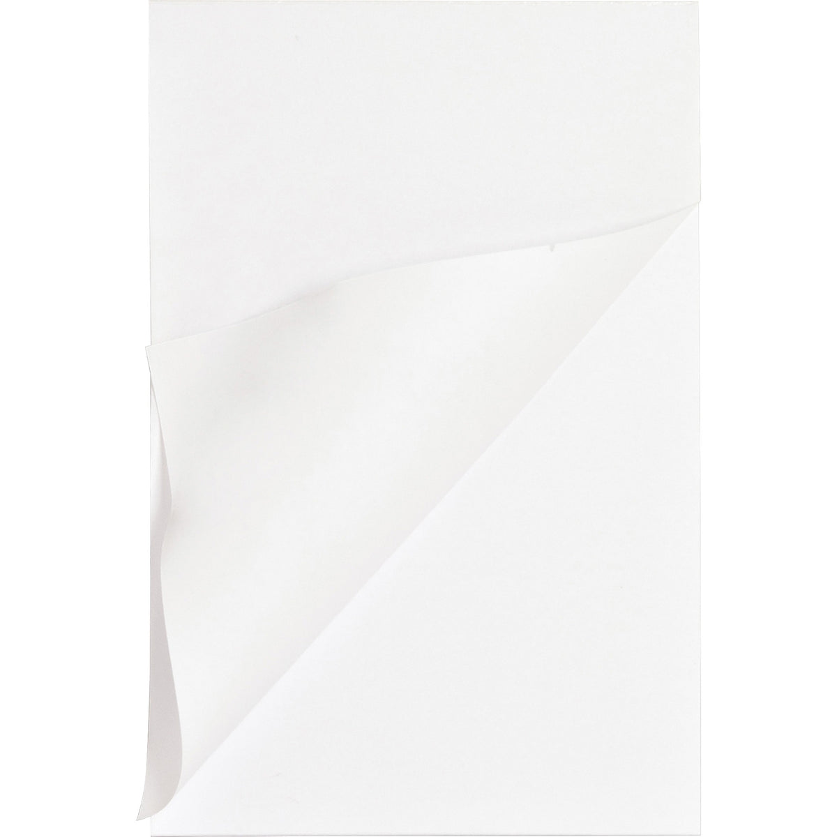 Business Source Plain Memo Pads - 100 Sheets - Plain - Glued - Unruled Front Ruling - 15 lb Basis Weight - 4" x 6" Sheet