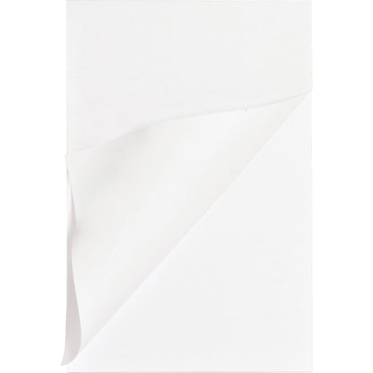 Business Source Plain Memo Pads - 100 Sheets - Plain - Glued - Unruled Front Ruling - 15 lb Basis Weight - 4" x 6" Sheet