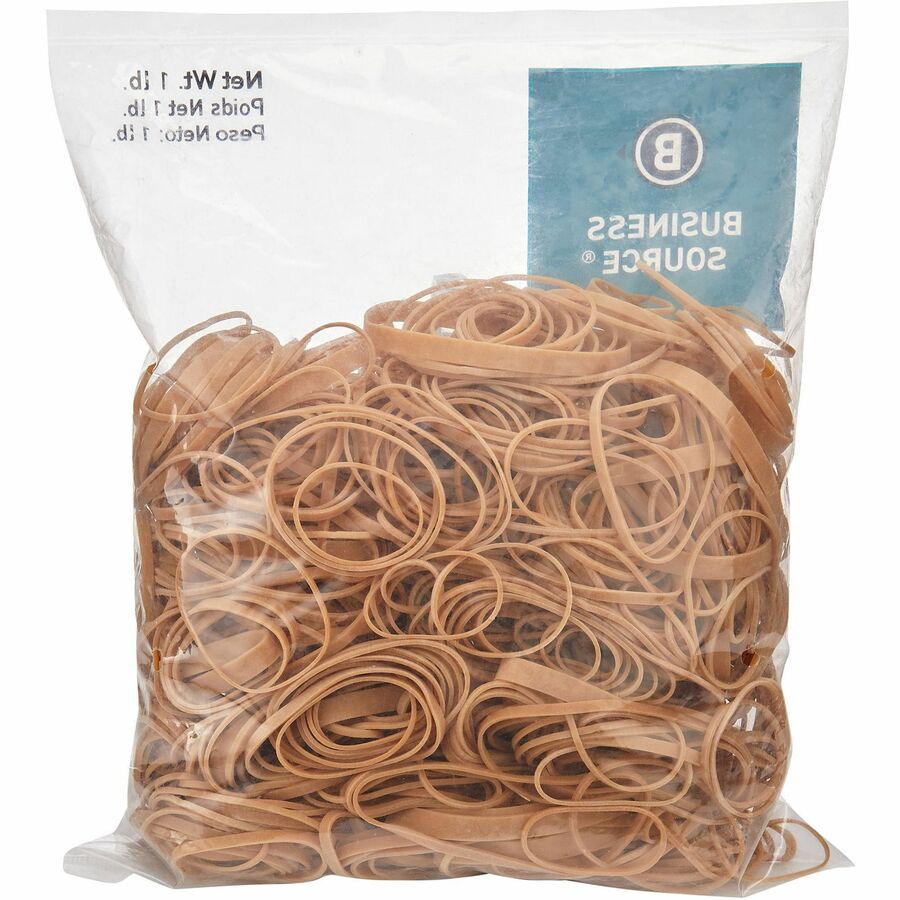 Business Source Quality Rubber Bands - Size: Assorted - Sustainable - Rubber - Crepe - 1 Pack
