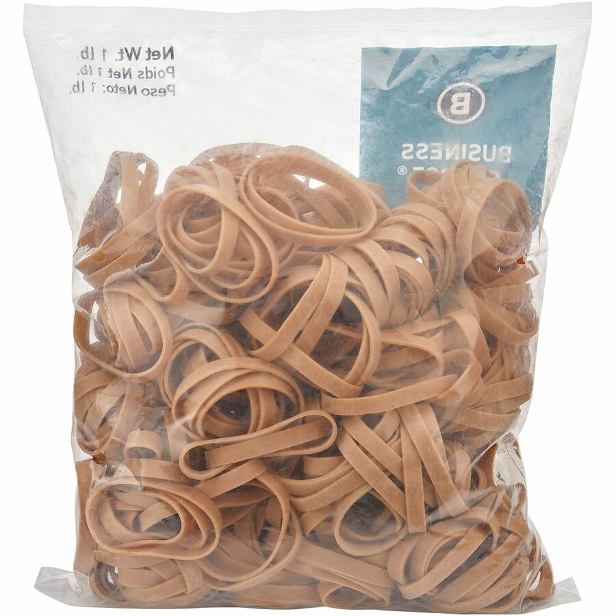 Business Source Quality Rubber Bands - Size: #62 - 2.5" Length x 0.3" Width - Sustainable - Rubber - Crepe - 450 / Pack