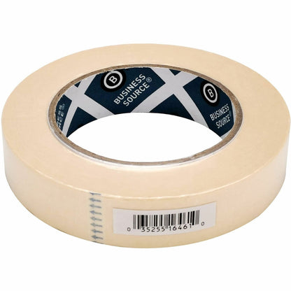 Business Source Utility-purpose Masking Tape - 60 yd Length x 1" Width - 3" Core - Tan - Crepe Paper Backing - 1 Roll