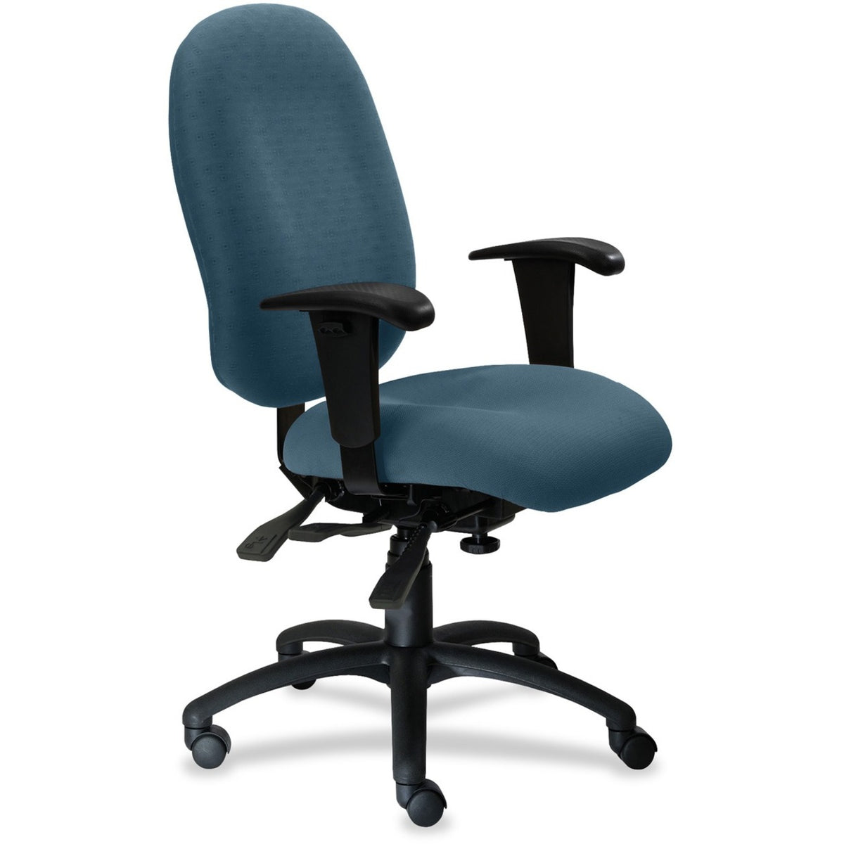 9 to 5 Seating Logic 1780 High-Back Task Chair with Arms - Peacock Seat Color - Polyester Seat Material - Acrylic Back M