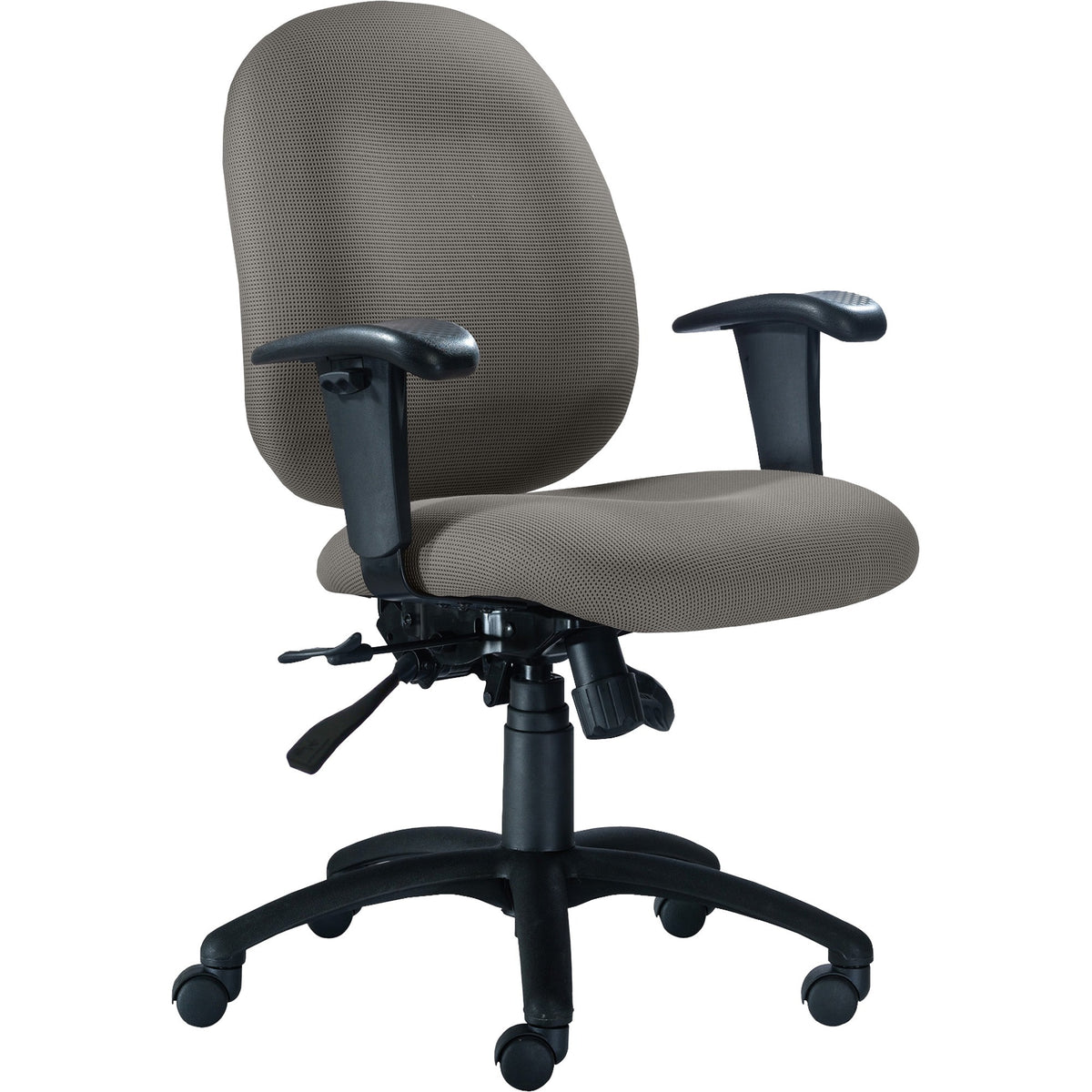 9 to 5 Seating Logic 1760 Mid-Back Task Chair with Arms - Lead Seat Color - Polyester Seat Material - Acrylic Back Mater