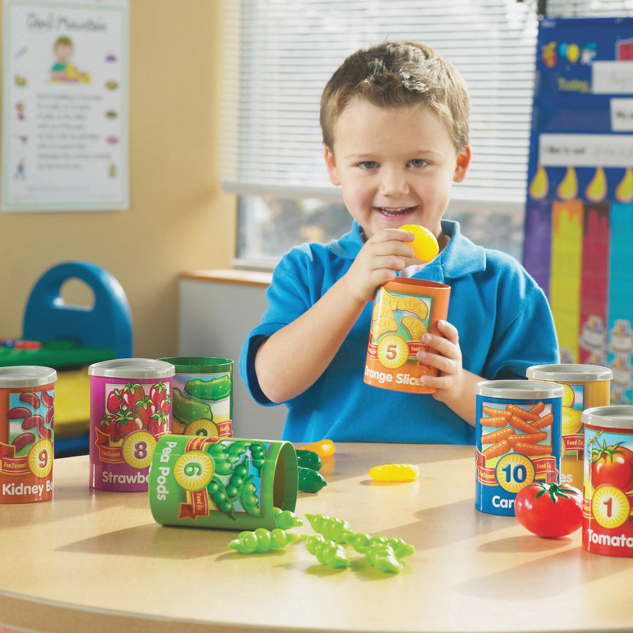 Learning Resources 1-10 Counting Cans Set - Play Kit - Theme/Subject: Learning - 3 Year - 55 Pieces