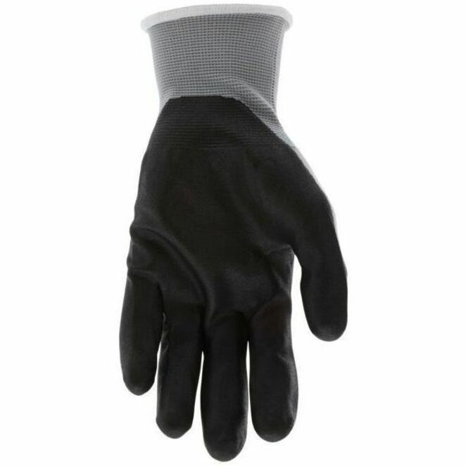 Memphis MCR Safety Nitrile Coated Knit Gloves - Cut, Abrasion Protection - Nitrile Foam Coating - Small Size - Nylon - B