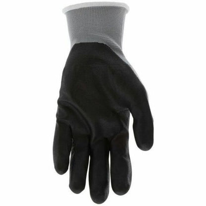 Memphis MCR Safety Nitrile Coated Knit Gloves - Cut, Abrasion Protection - Nitrile Foam Coating - Small Size - Nylon - B