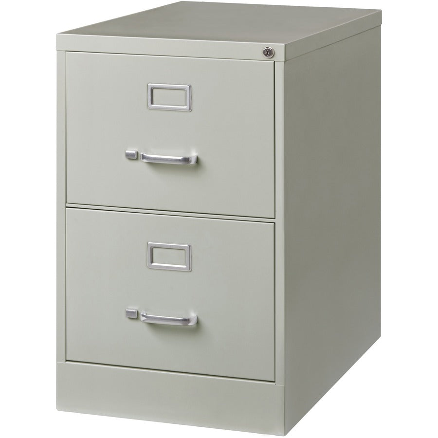Lorell Fortress Series 26-1/2" Commercial-Grade Vertical File Cabinet - 18" Width x 26.5" Depth x 28.4" Height - 2 x Dra