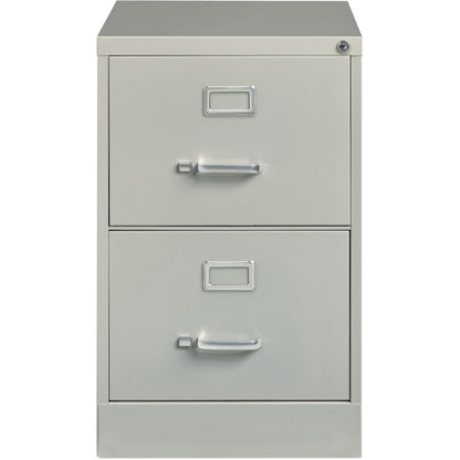 Lorell Fortress Series 26-1/2" Commercial-Grade Vertical File Cabinet - 18" Width x 26.5" Depth x 28.4" Height - 2 x Dra