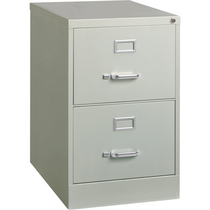 Lorell Fortress Series 26-1/2" Commercial-Grade Vertical File Cabinet - 18" Width x 26.5" Depth x 28.4" Height - 2 x Dra