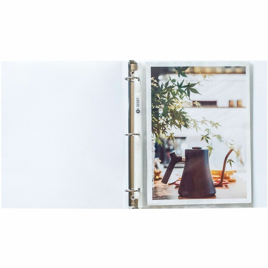 Business Source Sheet Protectors - 2.4 mil Thickness - For Letter 8 1/2" x 11" Sheet - 3 x Holes - Ring Binder - Top Loa
