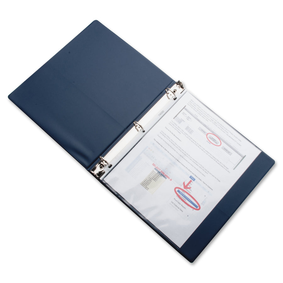Business Source Sheet Protectors - 2.4 mil Thickness - For Letter 8 1/2" x 11" Sheet - 3 x Holes - Ring Binder - Top Loa