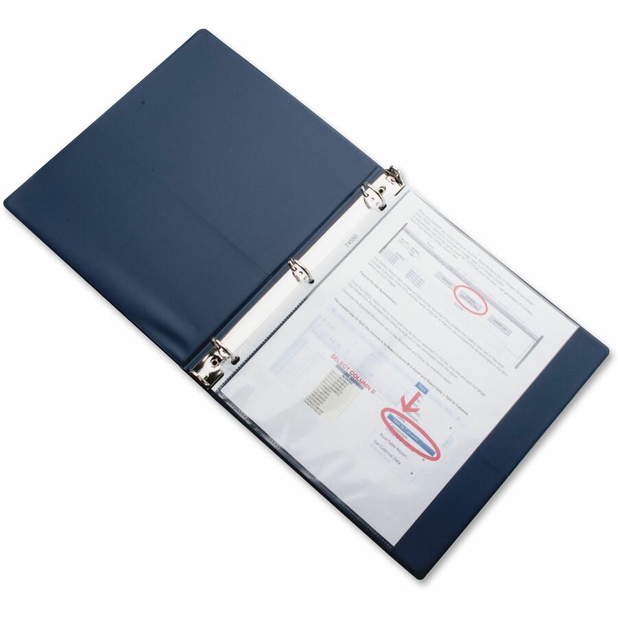 Business Source Sheet Protectors - 5 mil Thickness - For Letter 8 1/2" x 11" Sheet - 3 x Holes - Ring Binder - Top Loadi