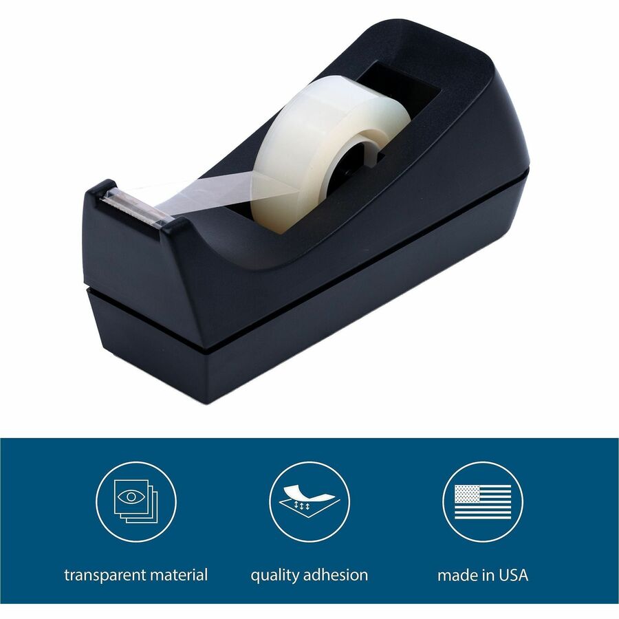 Business Source All-purpose Transparent Glossy Tape - 27.78 yd Length x 0.75" Width - 1" Core - Clear - For Sealing, Men