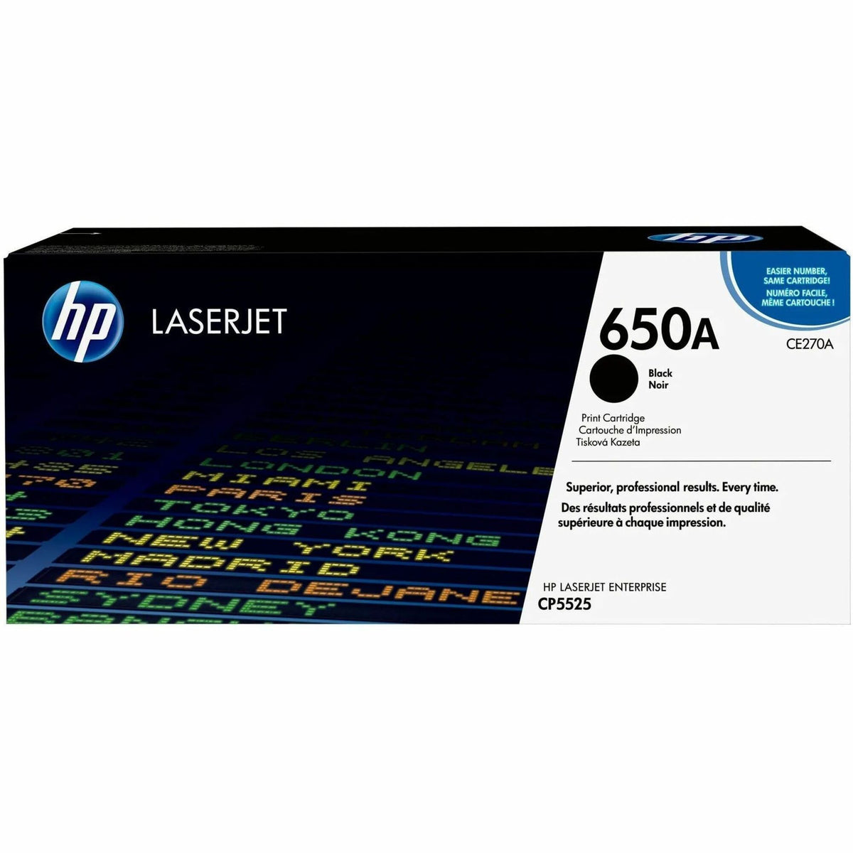 HP 650A Original Laser Toner Cartridge - Single Pack - Black - 1 Each - 13500 Pages