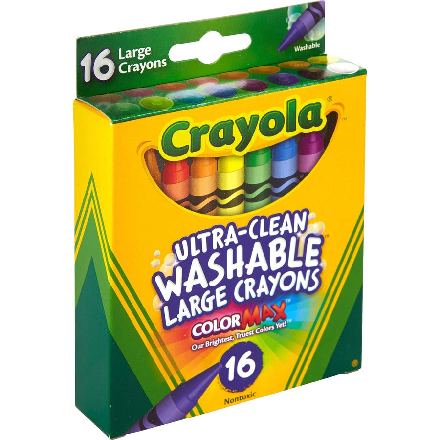 Crayola Ultra-Clean Washable Large Crayons - 1 Box