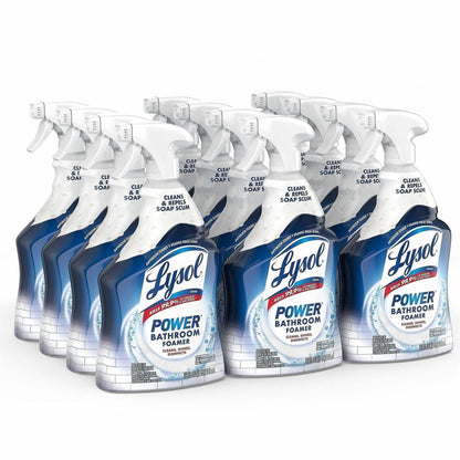 Lysol Bathroom Cleaner Spray - For Multipurpose - Spray - 32 fl oz (1 quart) - Fresh Scent - 12 / Carton