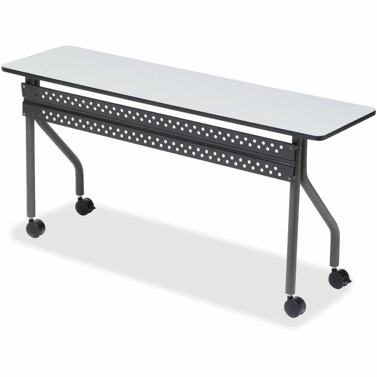 Iceberg OfficeWorks 68067 Mobile Training Table - Rectangle Top - 72" Table Top Length x 18" Table Top Width x 0.75" Tab