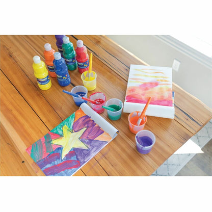 Creativity Street No-Spill Round Paint Cups With Colored Lids - Assorted - 1 Set