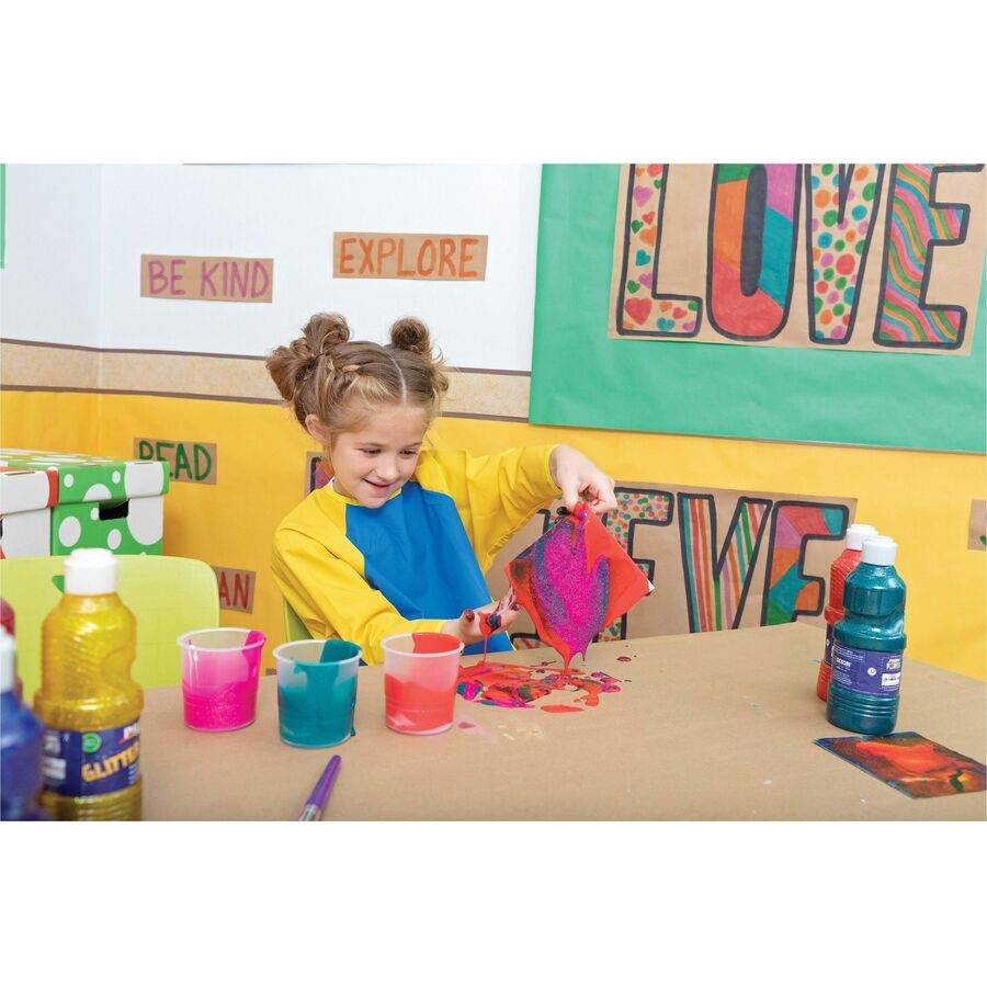 Creativity Street No-Spill Round Paint Cups With Colored Lids - Assorted - 1 Set