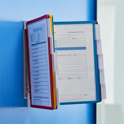 DURABLE Vario Wall Reference Systems - 10 Panels - Support Letter 8.50" x 11" Media - Metal - 1 Each
