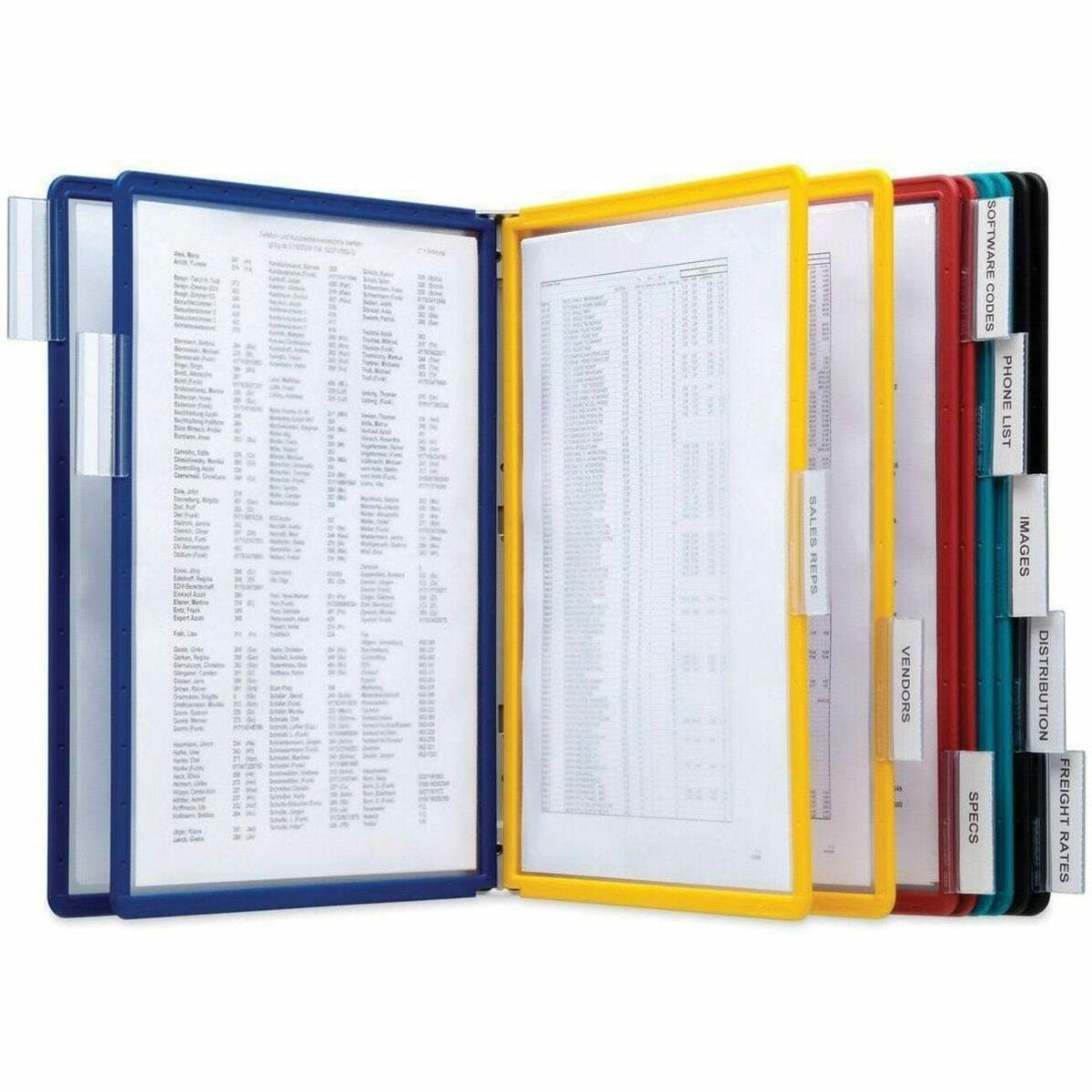 DURABLE Vario Wall Reference Systems - 10 Panels - Support Letter 8.50" x 11" Media - Metal - 1 Each