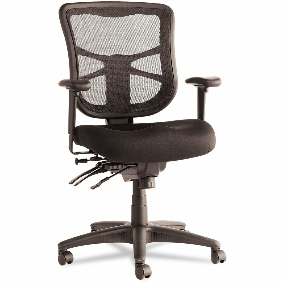 Alera Elusion Chair - Black Seat Color - Fabric Seat Material - Black Back Color - Mesh Back Material - Black Frame Colo