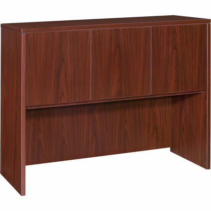 Lorell Essentials Series Stack-on Hutch with Doors - 36" Height x 47.3" Width x 14.8" Depth - 3 Door(s) - Finish: Lamina