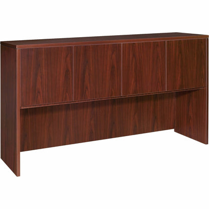 Lorell Essentials Series Stack-on Hutch with Doors - 36" Height x 66.1" Width x 14.8" Depth - 4 Door(s) - Finish: Lamina