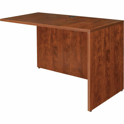 Lorell Essentials Series Return Shell - 29.5" Height x 47.3" Width x 23.6" Depth - Finish: Cherry, Laminate - Grommet, M