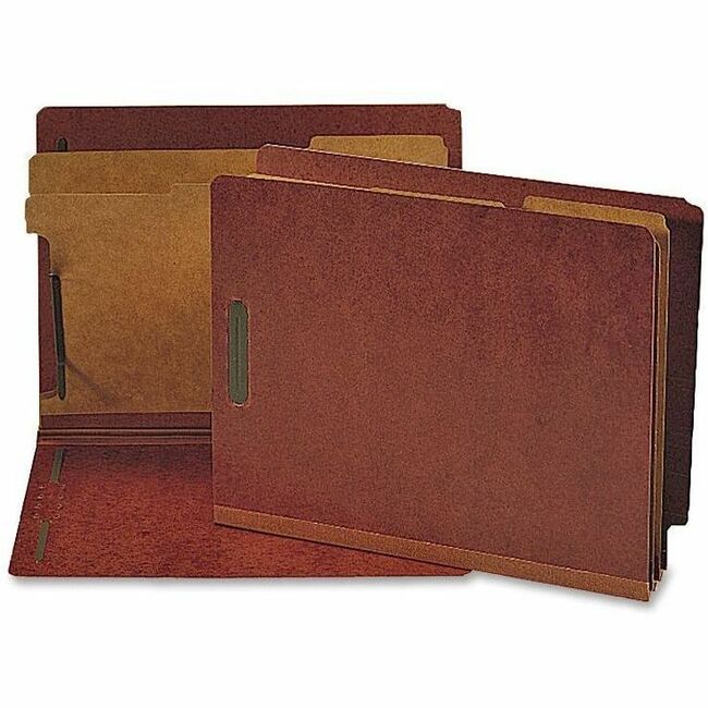 Nature Saver Letter Recycled Classification Folder - 8 1/2" x 11" - 2 Fastener - 2" for Folder - End Tab Location - 2 Di