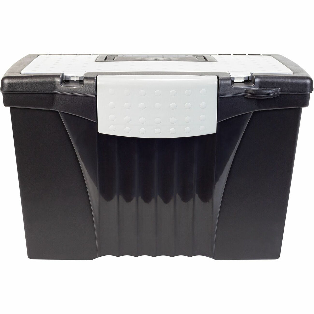 Storex Portable File Storage Box - External Dimensions: 14.5" Width x 10.5" Depth x 12" Height - Media Size Supported: L